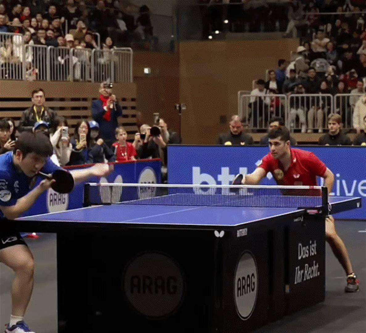 樊振东逆转取胜！德甲联赛最新战报：3-1击败美国贾哈，萨尔布吕肯暂时1-0领先